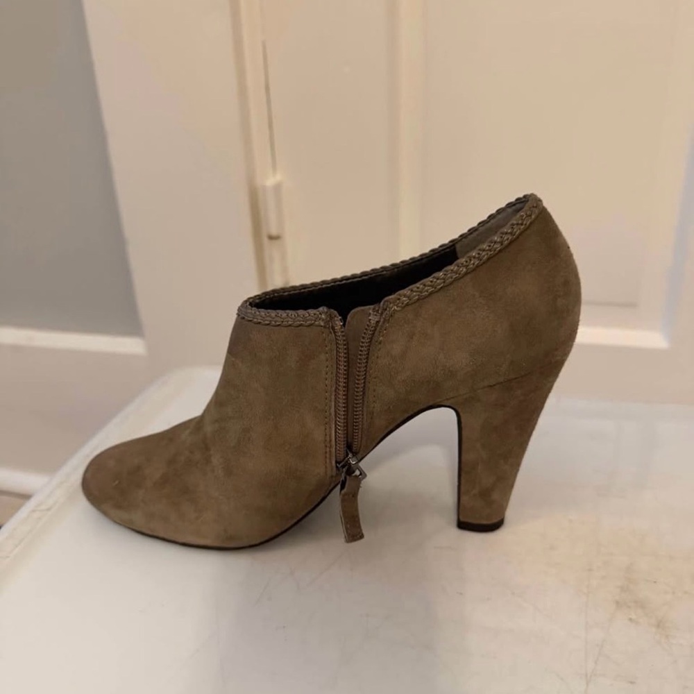 Tahari Woman Taupe High Heel Booties